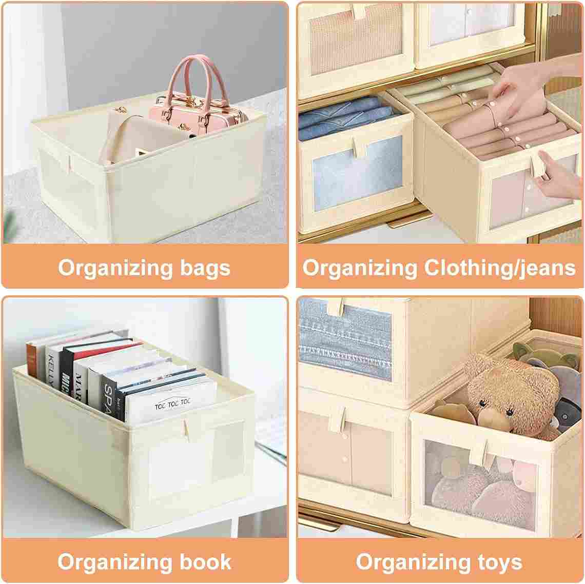 StackMate™ Deluxe Foldable Closet Organizer (Pack of 8)