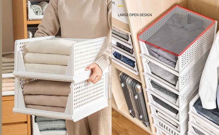 FoldNest™ Express Foldable Closet Organizer (Pack of 5)