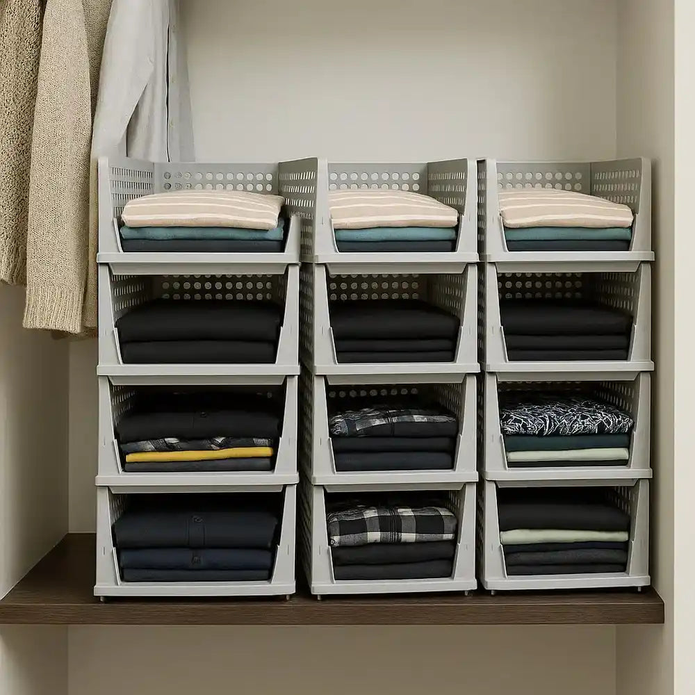 FoldNest™ Express Foldable Closet Organizer (Pack of 5)