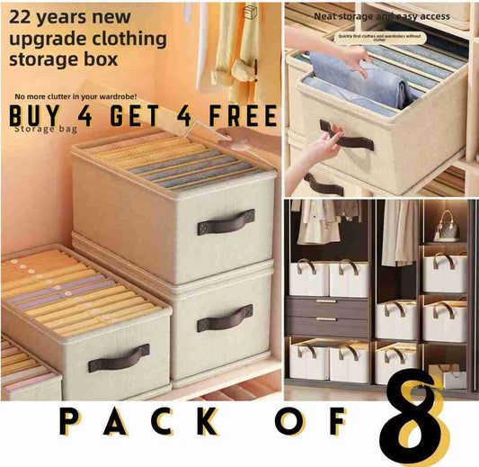 StackMate™ Deluxe Foldable Closet  Organizer (Pack of 8)