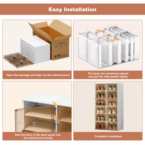 StepStack™ Smart Foldable 4 Layer Shoe Rack